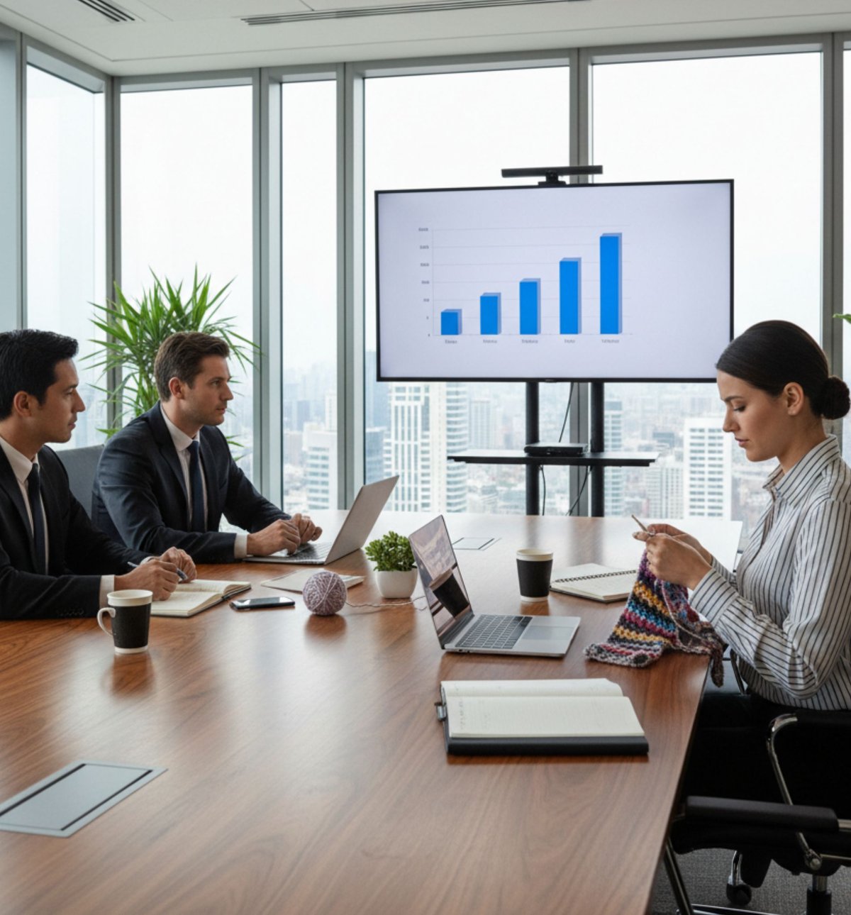 'AITA for crafting during meetings?'