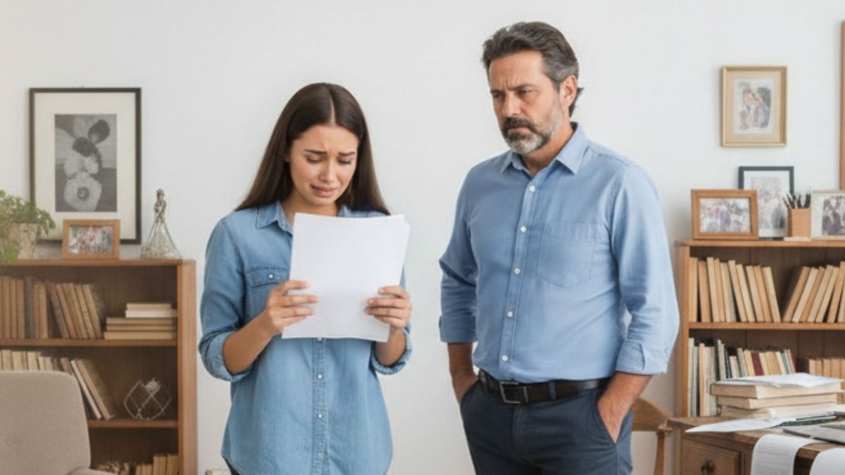 'My daughter blames me and my husband for ruining her book.' UPDATED