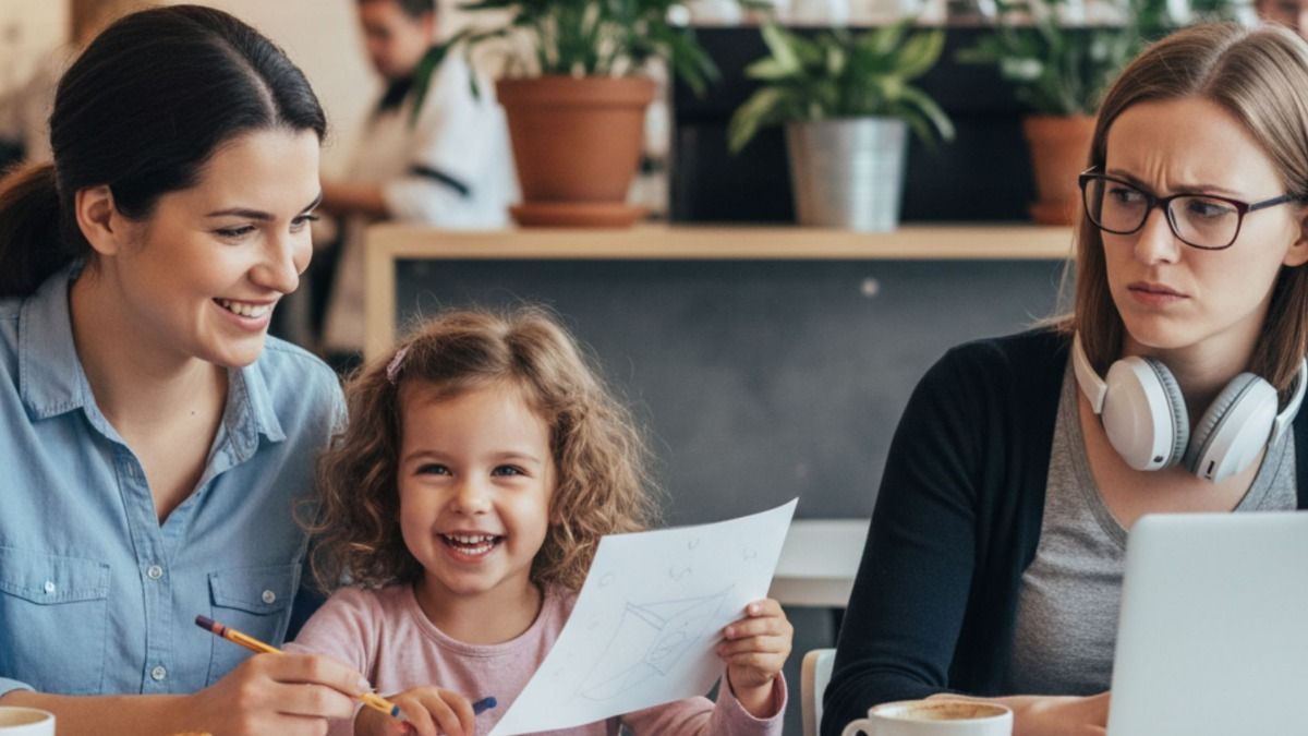 'AITA for taking my 4-year-old daughter to a café?'