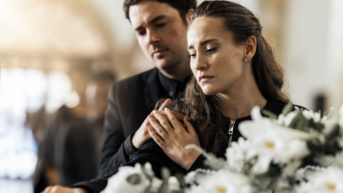 Mom angry after husband asks her not to bring baby to funeral of nephew. AITA? UPDATED.