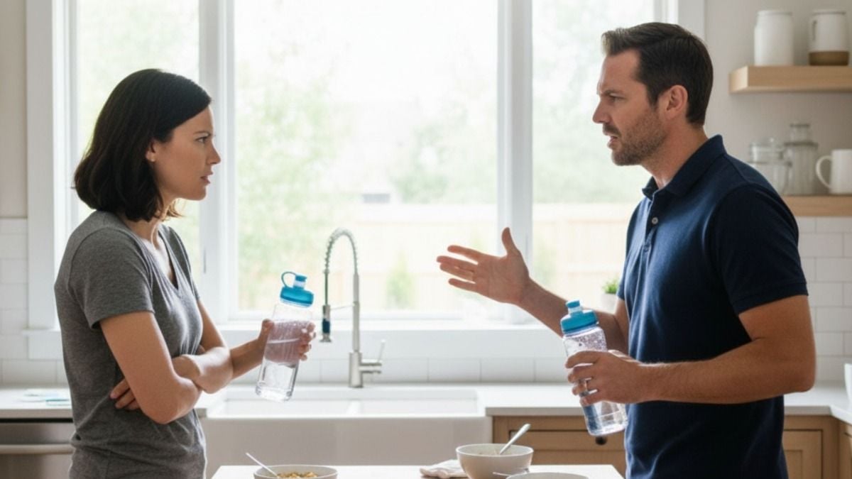 'My husband said it was my fault son threw up at school. Am I overreacting?'