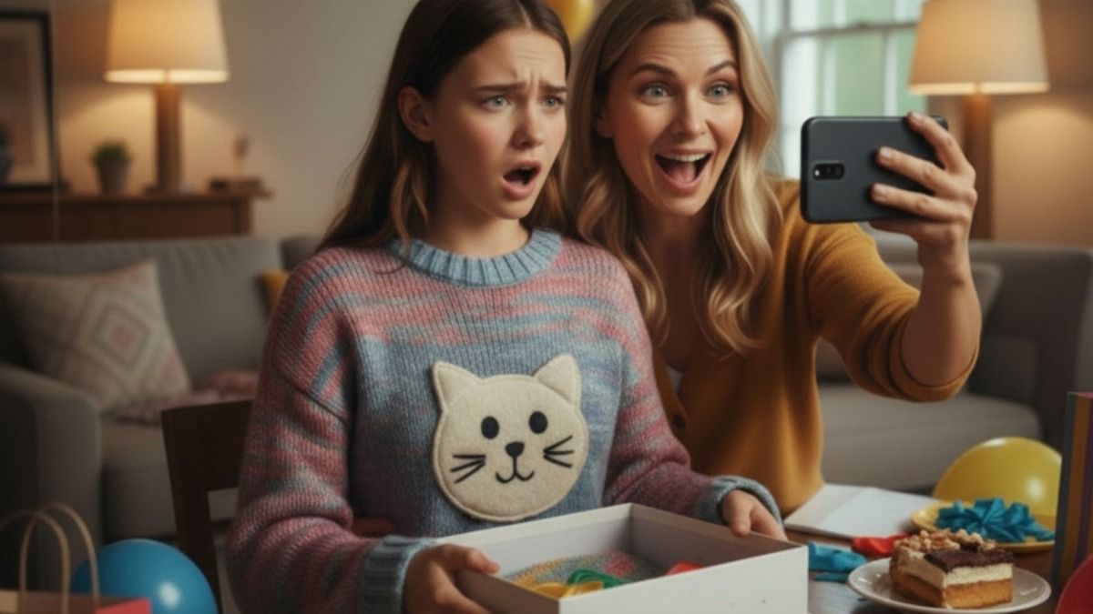 'AITA for not getting excited when I opened my mother's birthday gift to me?'