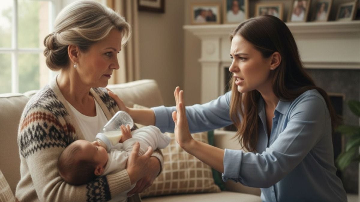 'MIL is upset that she can’t feed baby.'