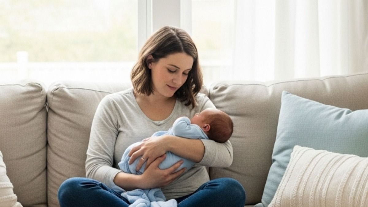 'My neighbour tried to invite herself into my house while I have a new baby. AITA?'