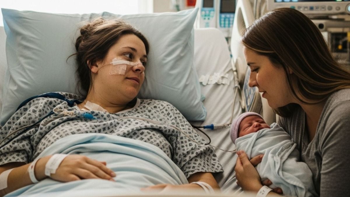 'My SIL showed up unannounced hours after my traumatic birth and held my baby before me. AITA?'