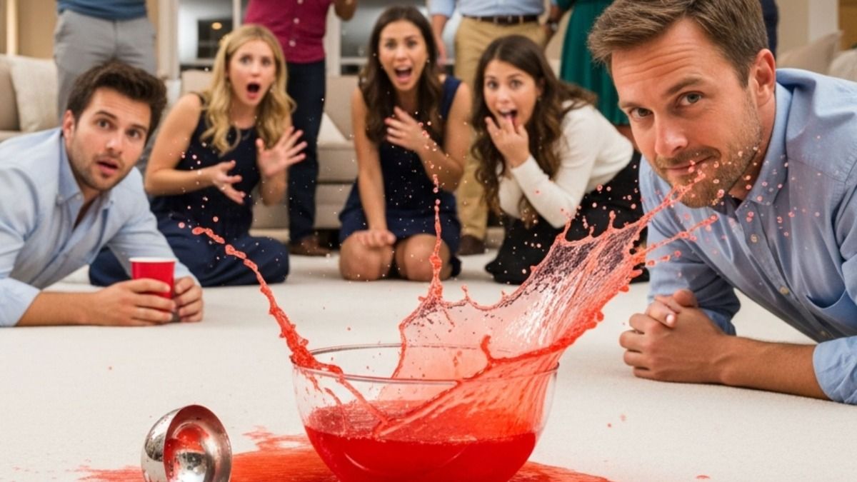 'AITA for purposefully dumping a bowl full of red punch onto my friend's white carpet?'