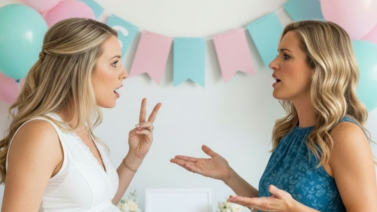 'AITA for telling my family what my sister was lying about after my gender reveal?'