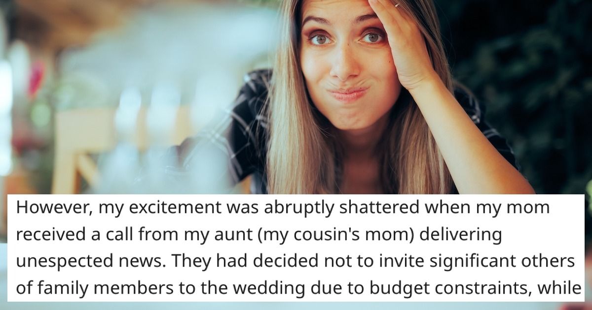 'AITA for "ruining" my cousin's wedding by speaking out about my BF not