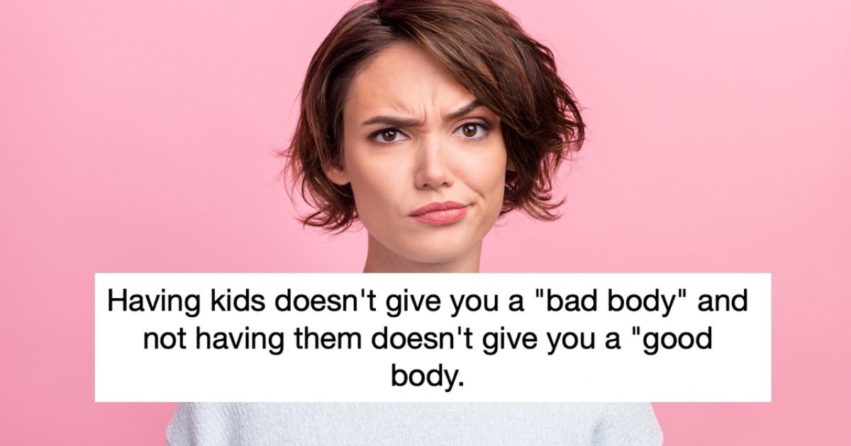 Woman defends her body when colleagues say, 'she's childless, that's