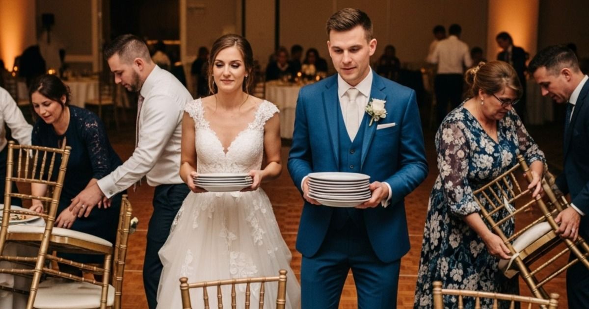 Bride asks wedding guests to clean up at the end of the night. AITA?
