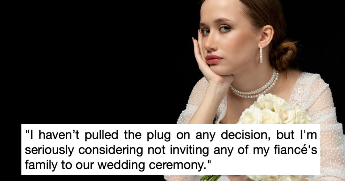 Bride at a crossroads; 'Can I get away with not inviting my fiance's