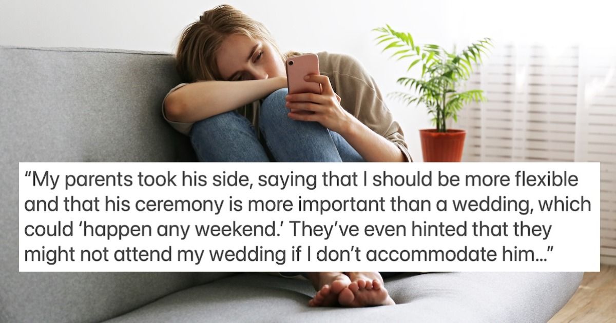 Bride refuses to change her wedding date for brother's