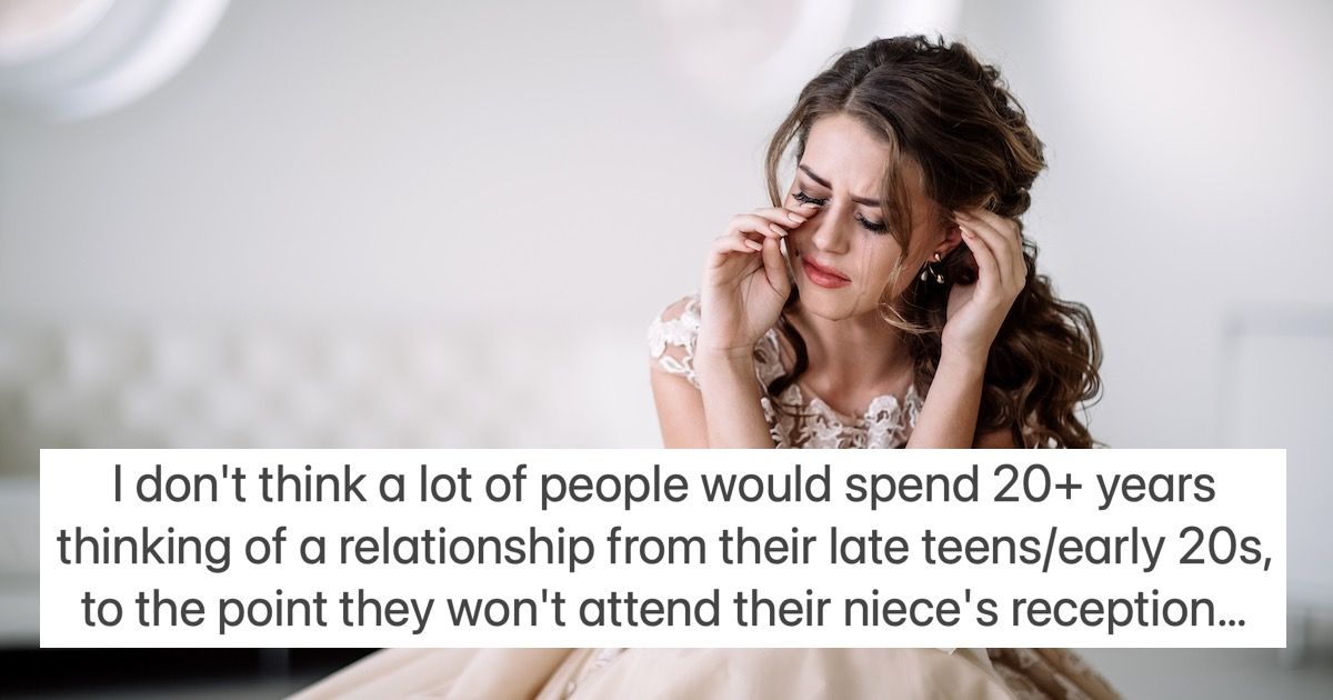 Bride upset that aunt won't attend wedding reception on date of husband