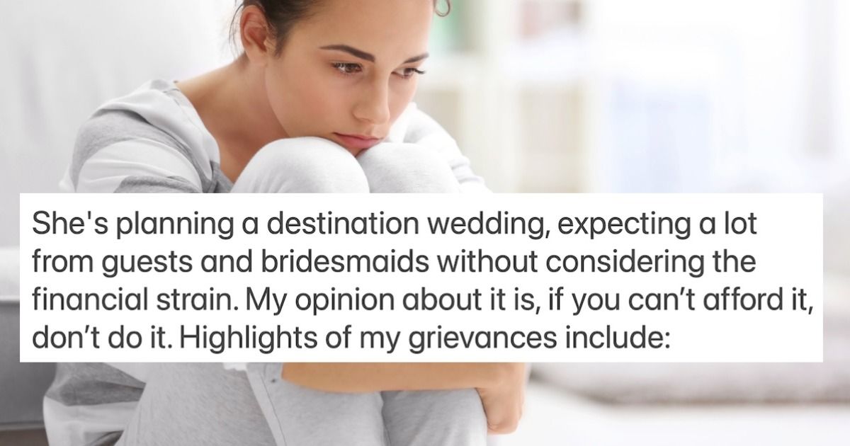 Bridesmaid tells bride that she won't 'bankroll' her wedding. AITA