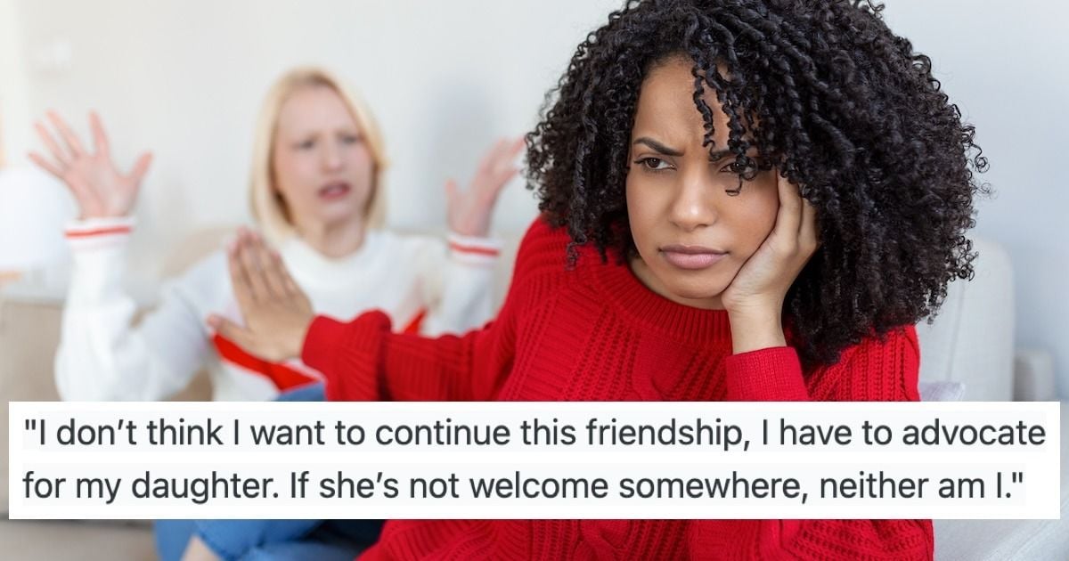 'AITA for cutting off a friend for saying my daughter isn’t welcome in their home?' UPDATED