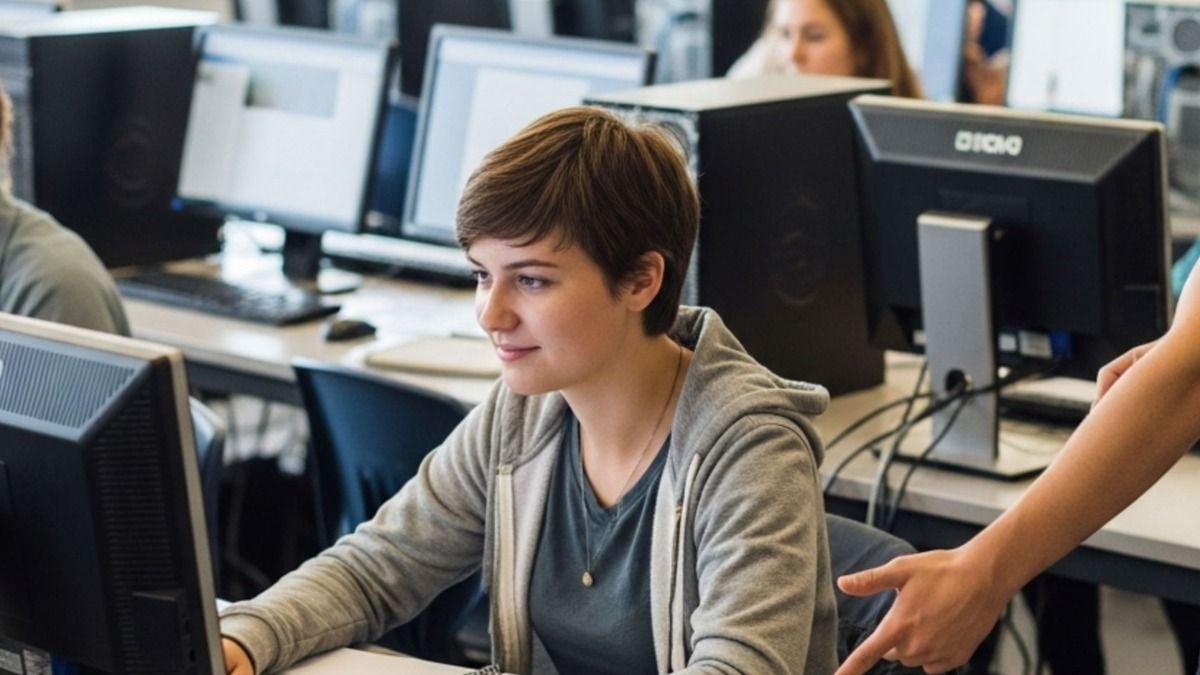 'AITA for refusing to move seats in a computer lab even though a group got annoyed?'