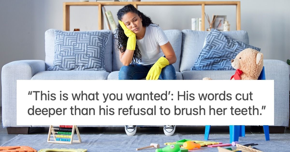Mom considers divorce after husband refuses to help with childcare despite her full-time job. AITA?