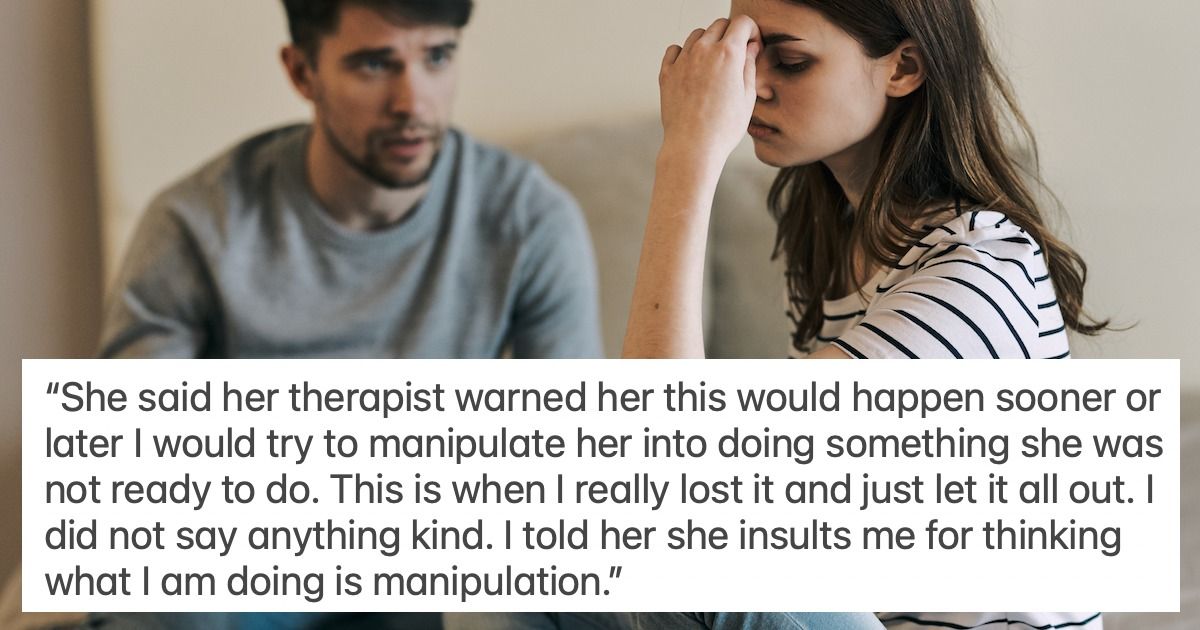 Husband says, 'I respect your mental health, but if you won't work we