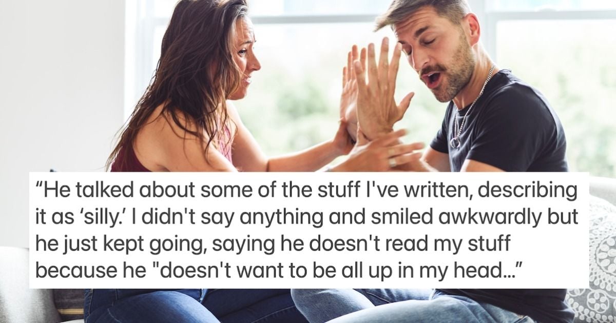 Man's joke about wife's 'hobby' job bombs in front of his boss, 'I grew up significantly wealthier.' AITA?