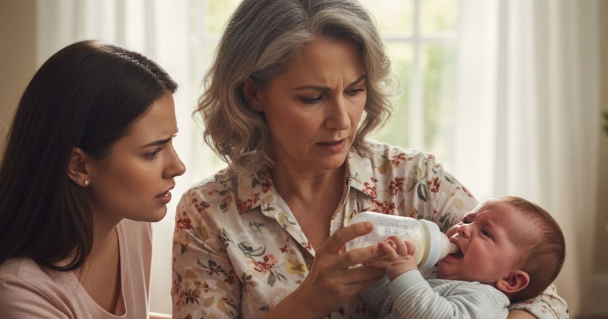 'MIL is upset that she can’t feed baby.'