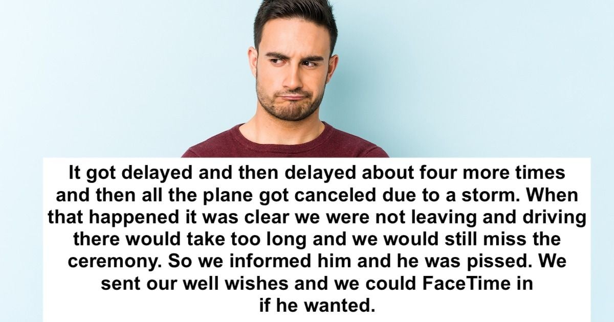 AITA for telling my son he needs to get over us missing his wedding