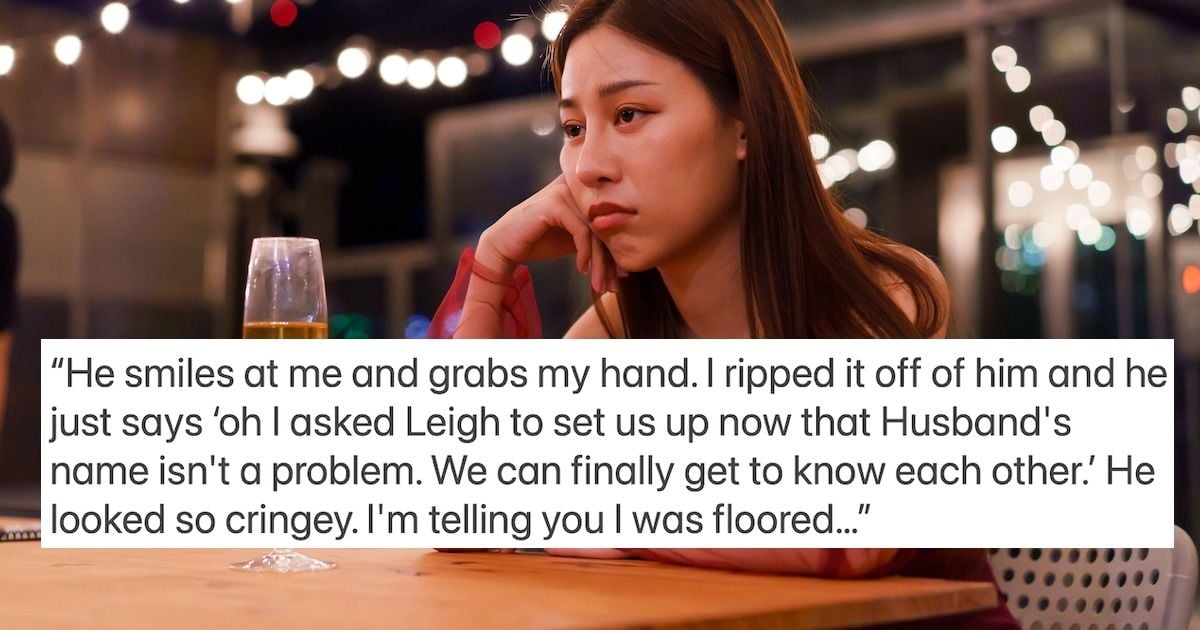 Pregnant woman walks out on a blind date her friend set up, 'two weeks