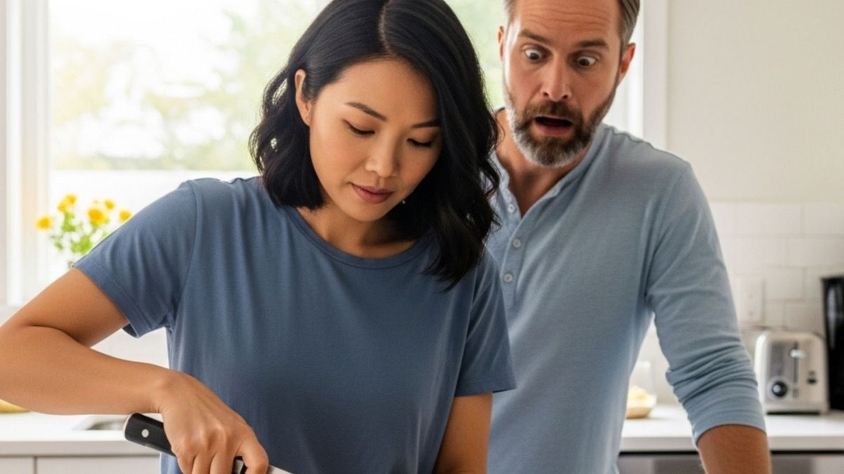 'AITA for telling my wife not to use our expensive chef knife to cut plastic?'