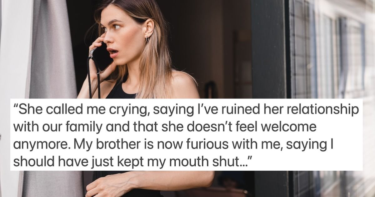 Woman tells future sisterinlaw the truth 'here's why our family