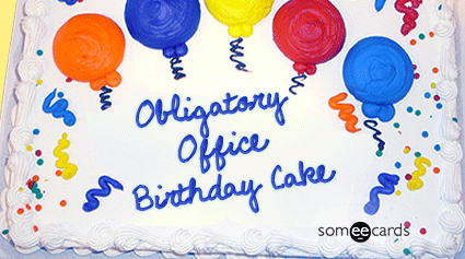 Cake Card: Obligatory Office Birthday Cake