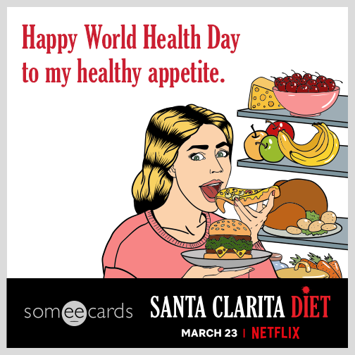 Happy World Health Day to my healthy appetite.