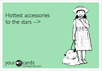 
Hottest accessories 
to the stars --%3E