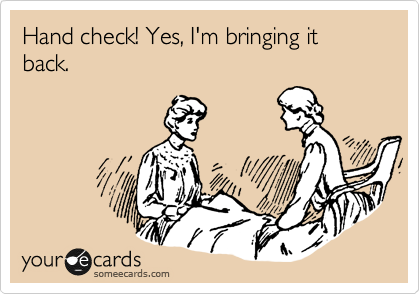 Hand check! Yes, I'm bringing it back.