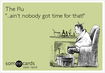 The Flu
"...ain't nobody got time for that!"