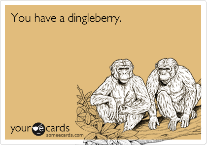 You have a dingleberry.