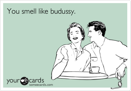 You smell like budussy.