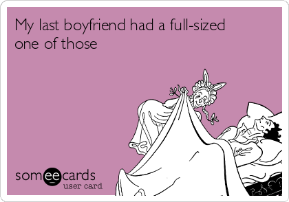 My last boyfriend had a full-sized
one of those